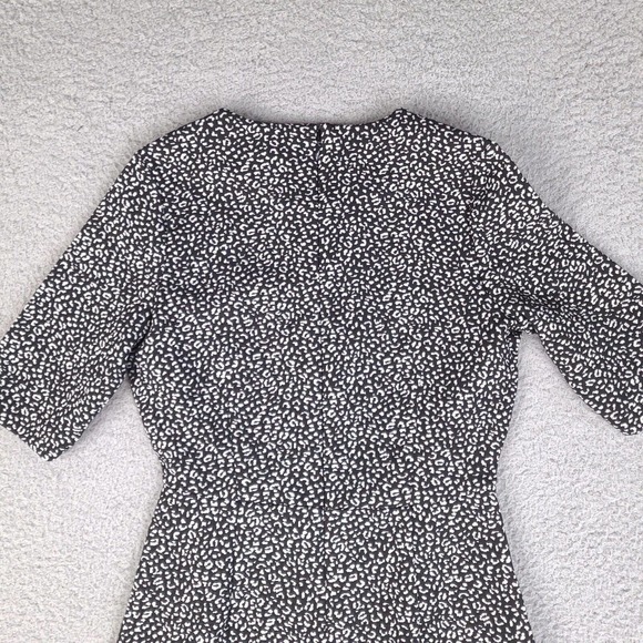 Banana Republic Dress Womens Size 0 Black Gray Keyhole Front Zip Back - Picture 9 of 16